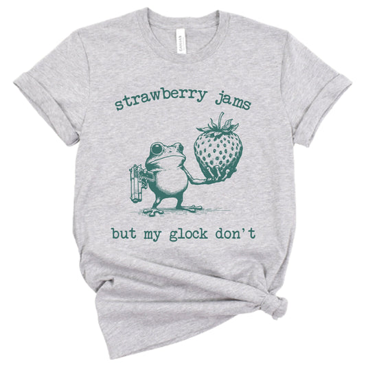 Strawberry Jams My Glock Don't  Unisex Short Sleeve T-Shirt