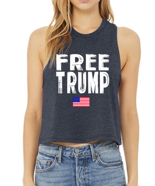 Free Trump Women's Cropped Tank